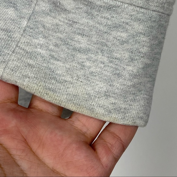 Athleta Pacific Pullover Wool Blend Sweatshirt Size Medium Gray Fuzzy Crew Neck - Picture 7 of 8